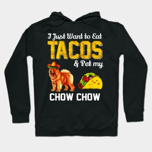 Taco Funny Mexican Chow Chow Dog Taco Food Hoodie